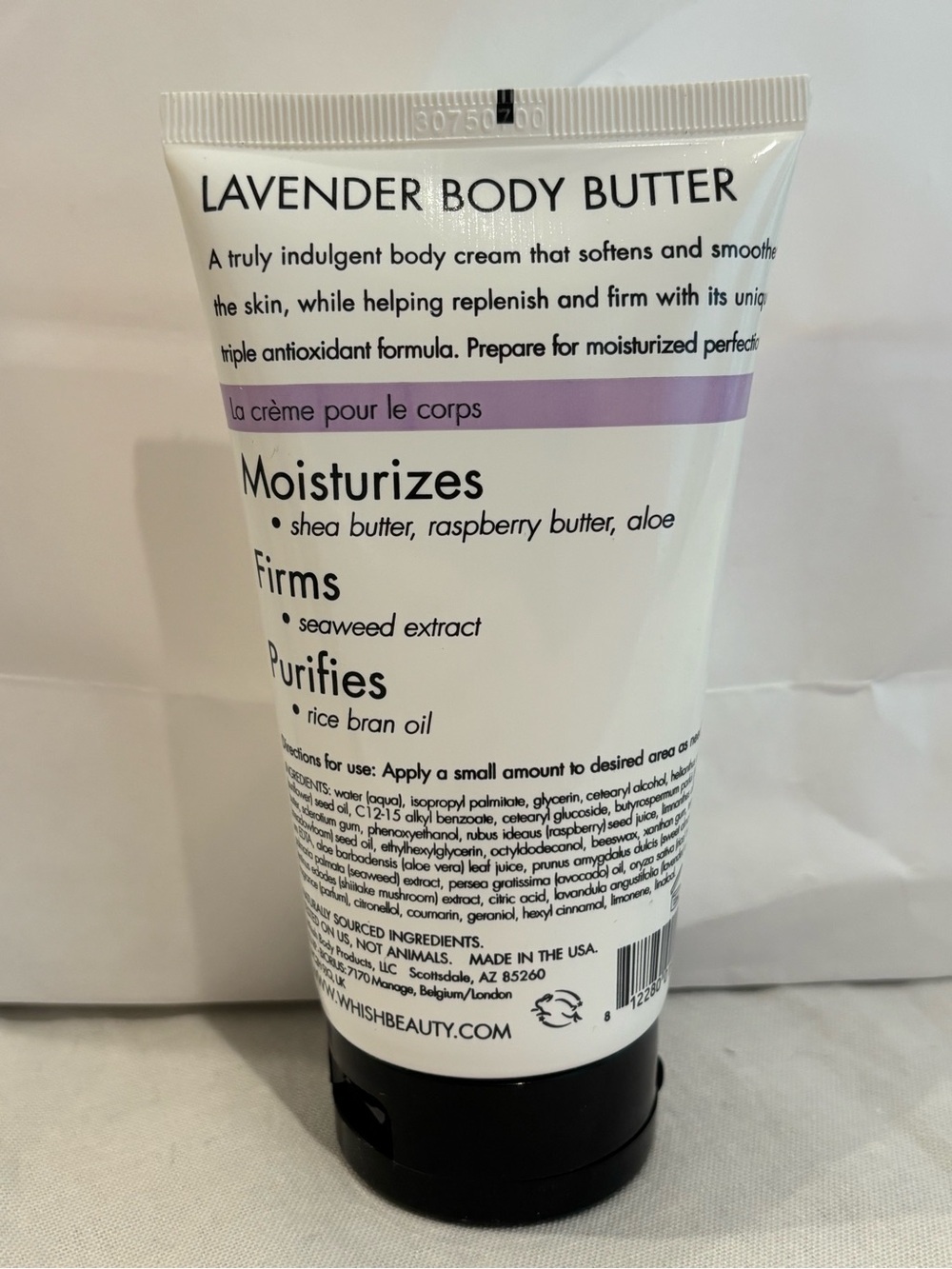 Whish Lavender Body Butter 5 oz Hydrating Collagen Moisturizer New - Picture 3 of 4